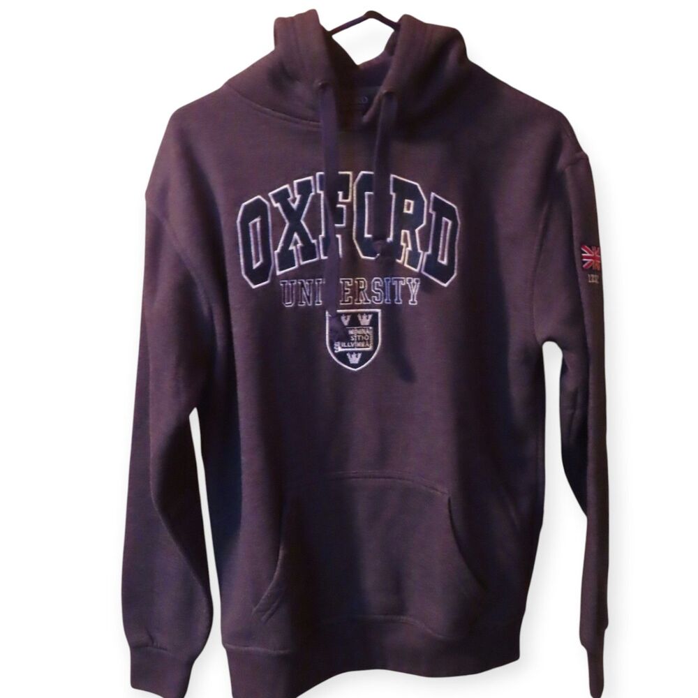 Oxford University Official Hoodie Medium Purple Crest Pullover